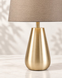 Lampe de chevet moderne dorée