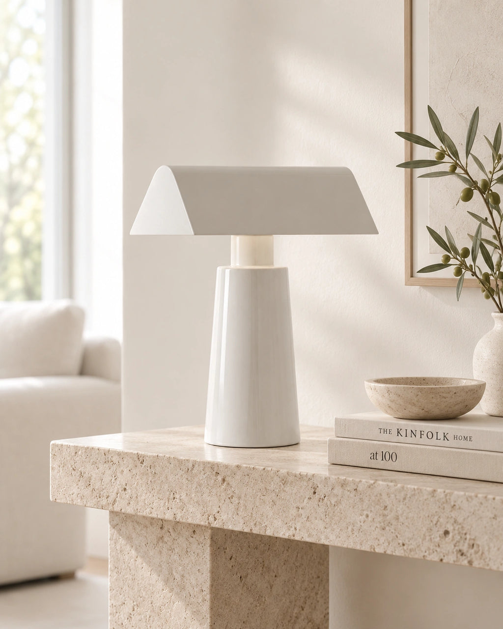 Lampe de chevet moderne blanche