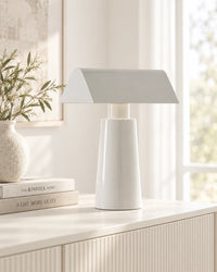 Lampe de chevet moderne blanche