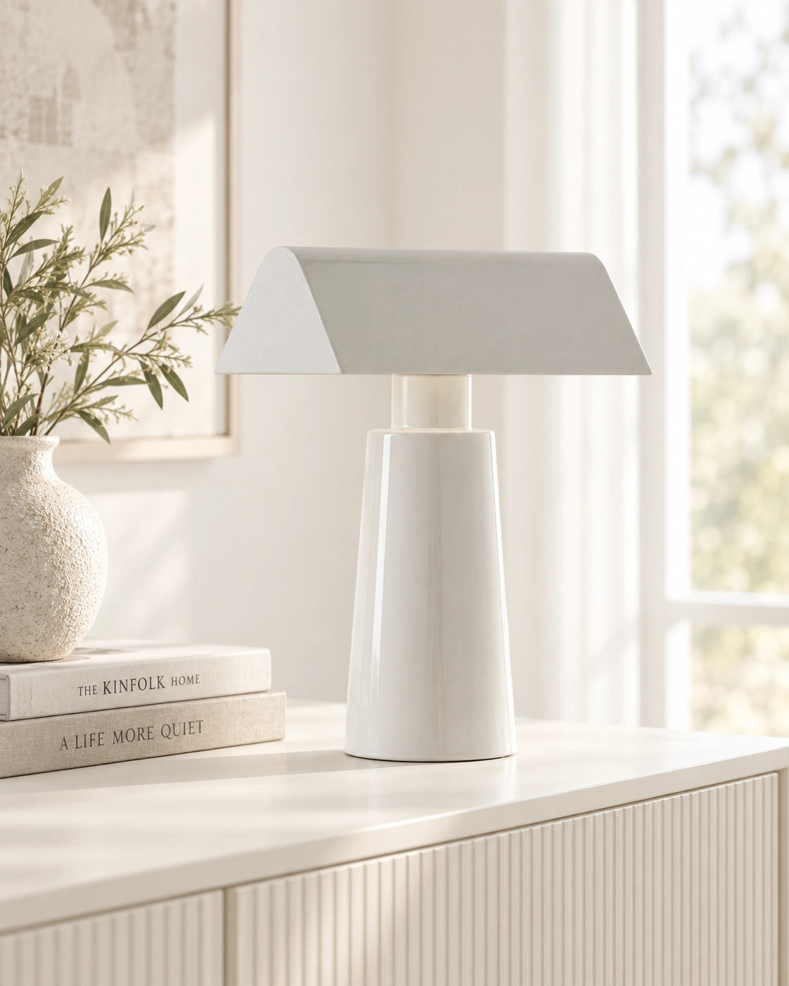 Lampe de chevet moderne blanche