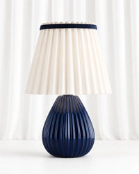 Lampe de chevet vintage bleu arrondie