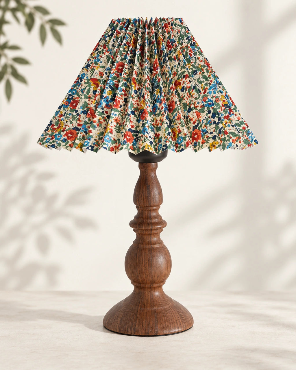 Lampe de chevet rétro en bois