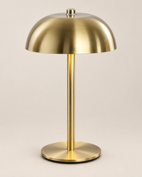 Lampe de chevet dorée en métal