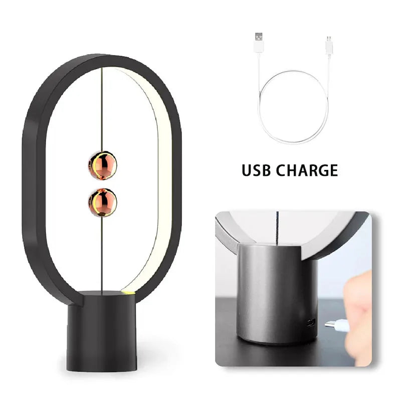Lampe de chevet originale à équilibre magnétique