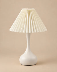 Lampe de chevet Plissée Blanche