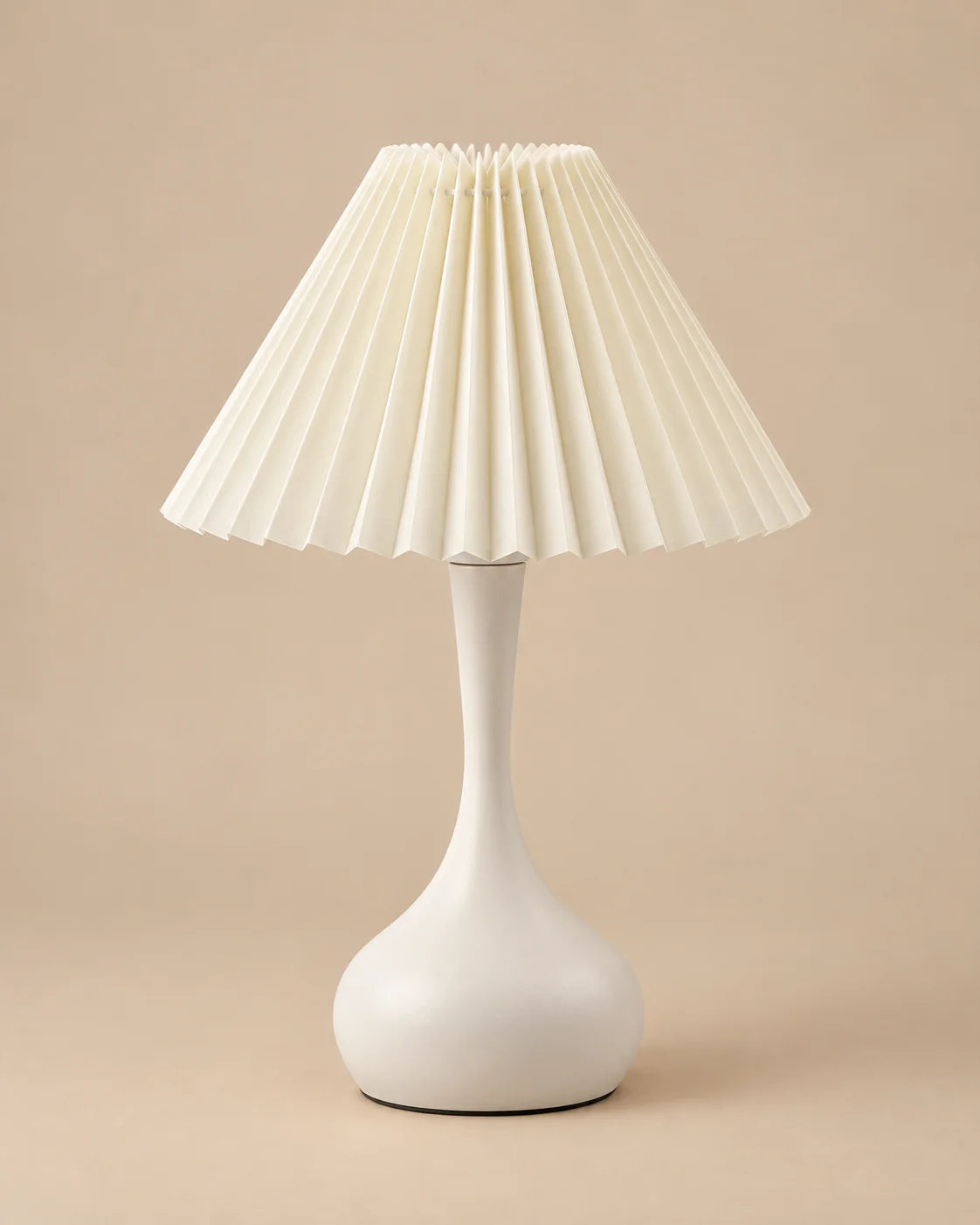 Lampe de chevet Plissée Blanche