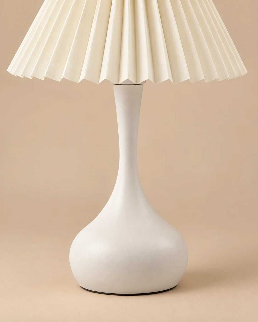Lampe de chevet Plissée Blanche