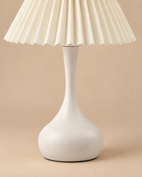 Lampe de chevet Plissée Blanche