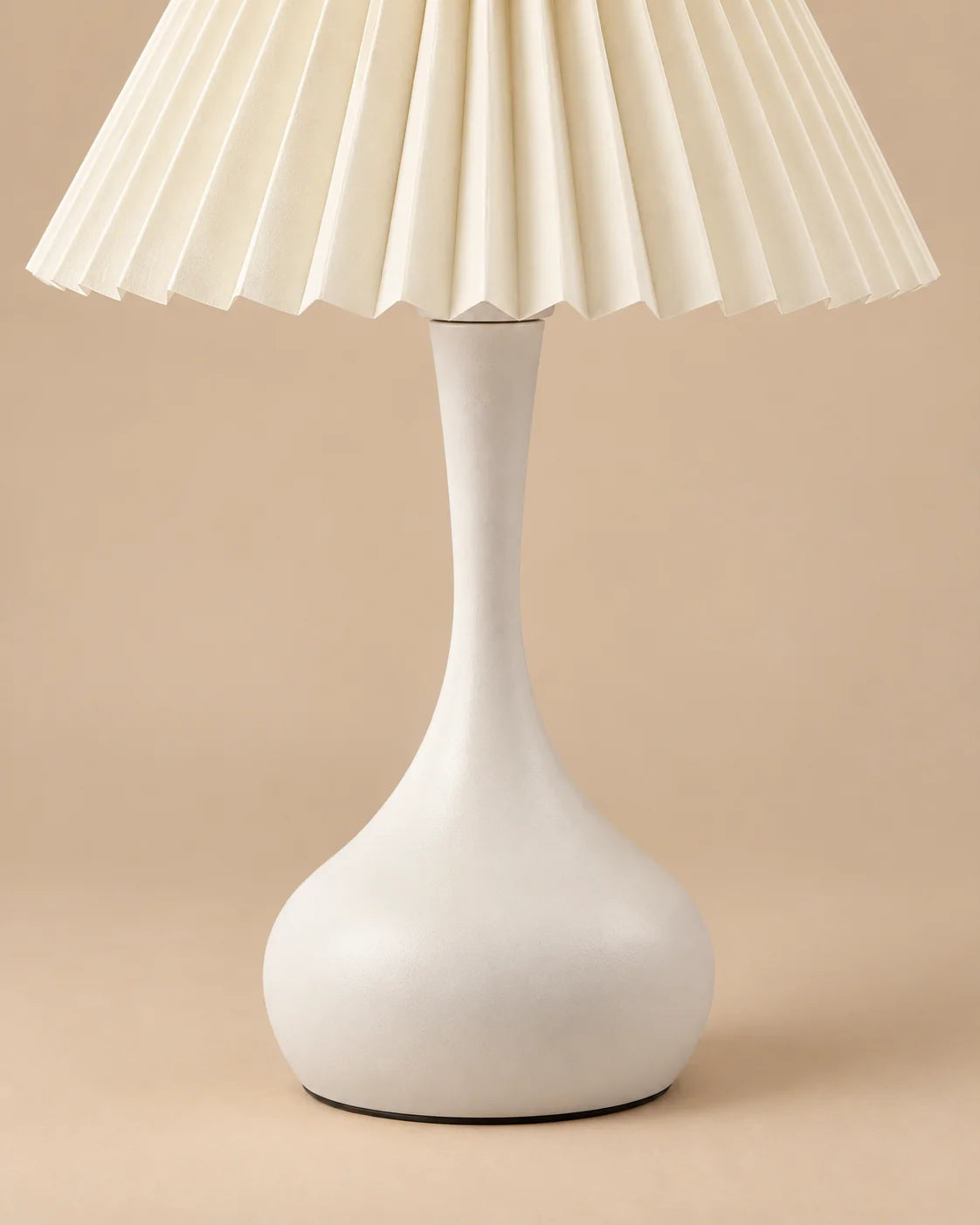 Lampe de chevet Plissée Blanche
