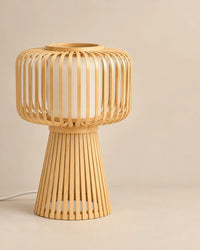Lampe de chevet en bambou style bohème