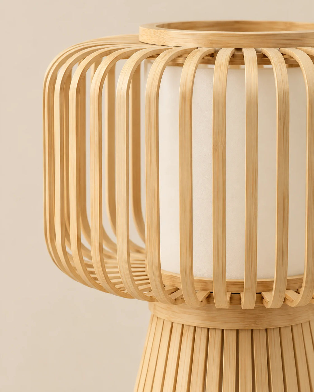 Lampe de chevet en bambou style bohème