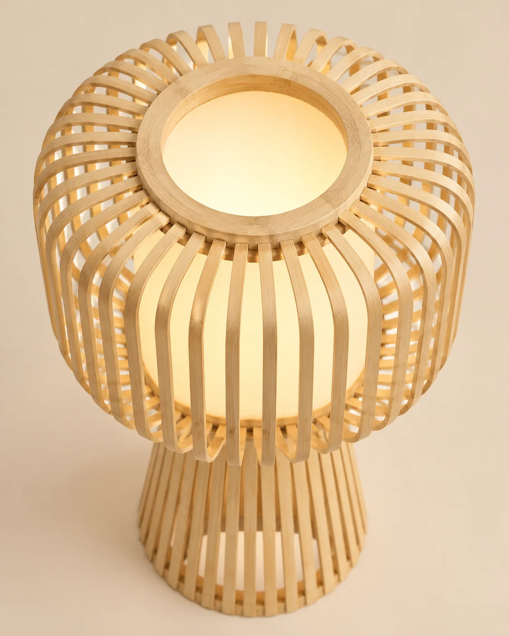 Lampe de chevet en bambou style bohème