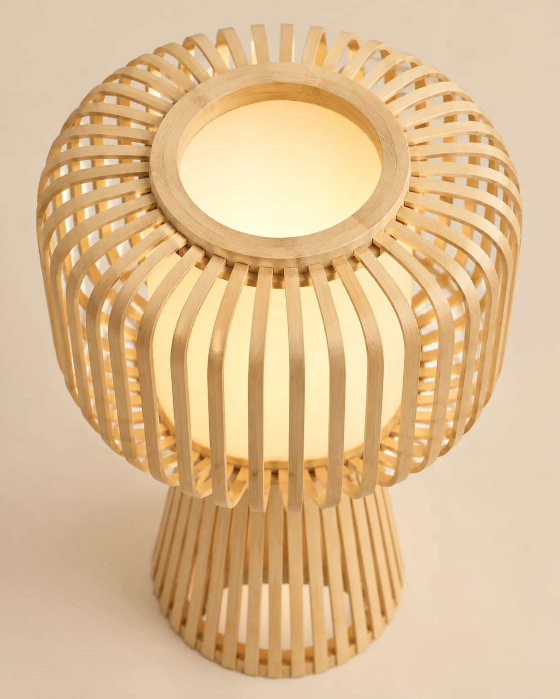 Lampe de chevet en bambou style bohème