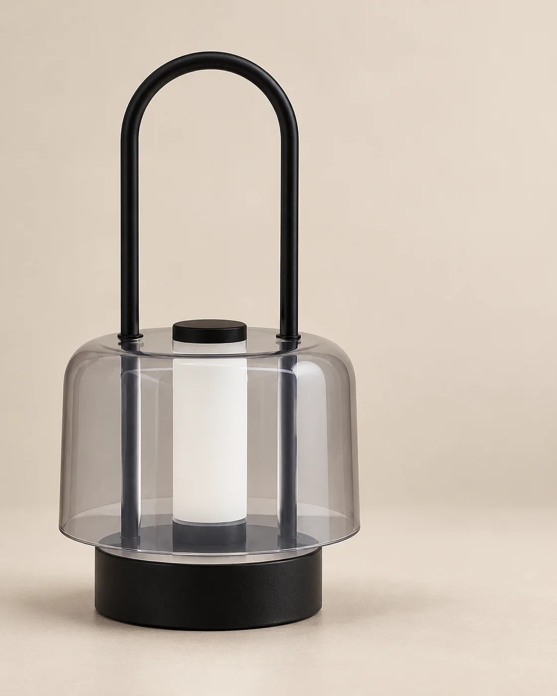 Lampe de chevet lanterne rechargeable noire