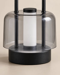 Lampe de chevet lanterne rechargeable noire