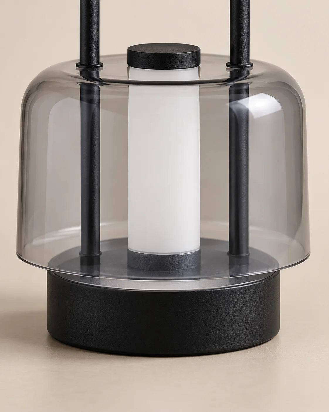 Lampe de chevet lanterne rechargeable noire