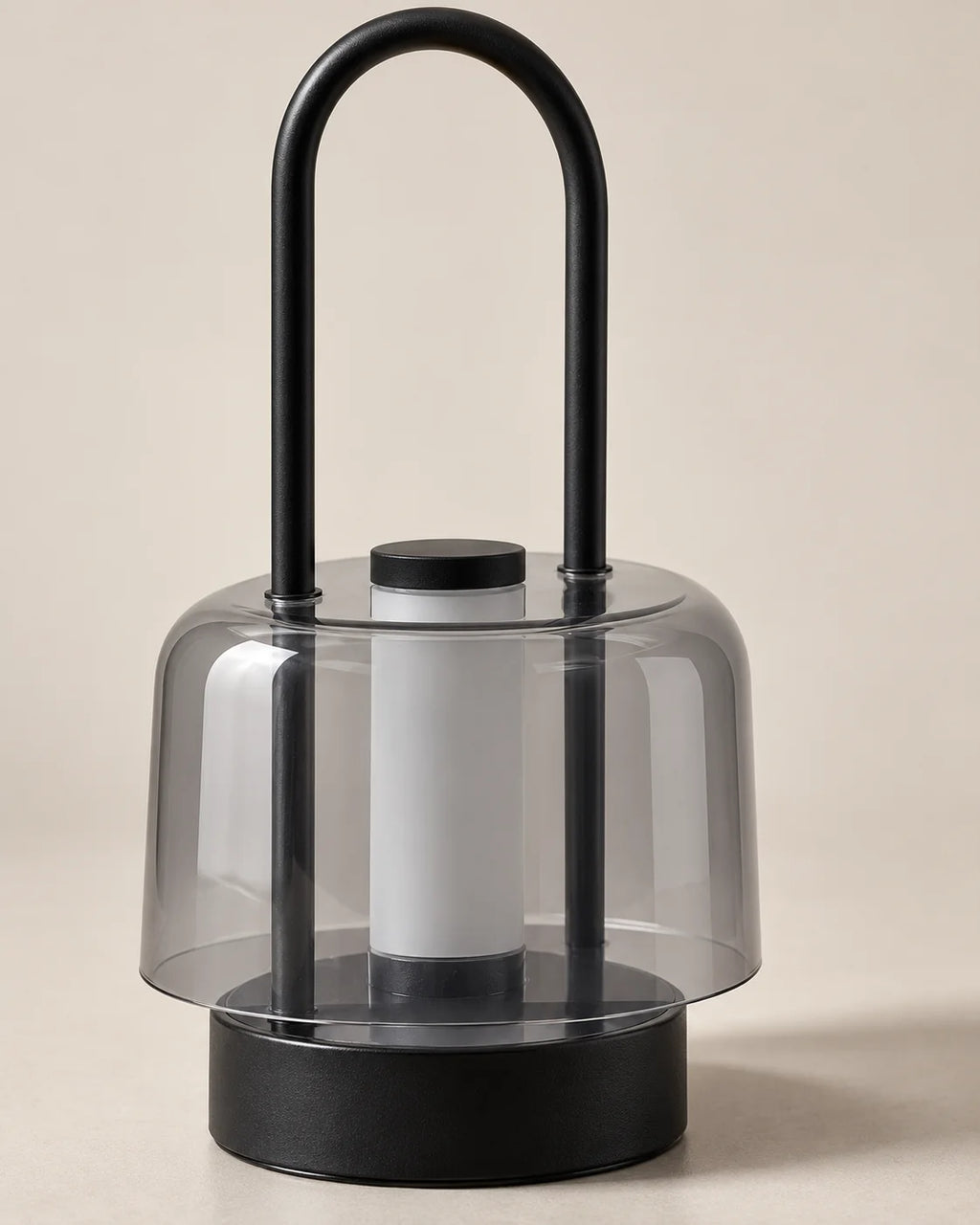 Lampe de chevet lanterne rechargeable noire