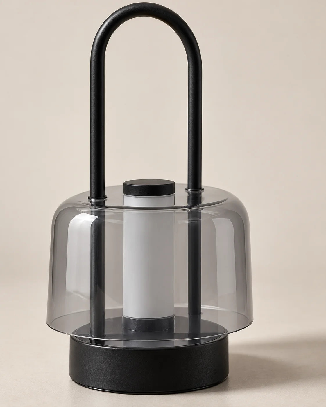Lampe de chevet lanterne rechargeable noire