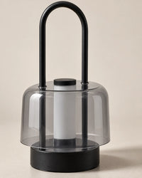 Lampe de chevet lanterne rechargeable noire
