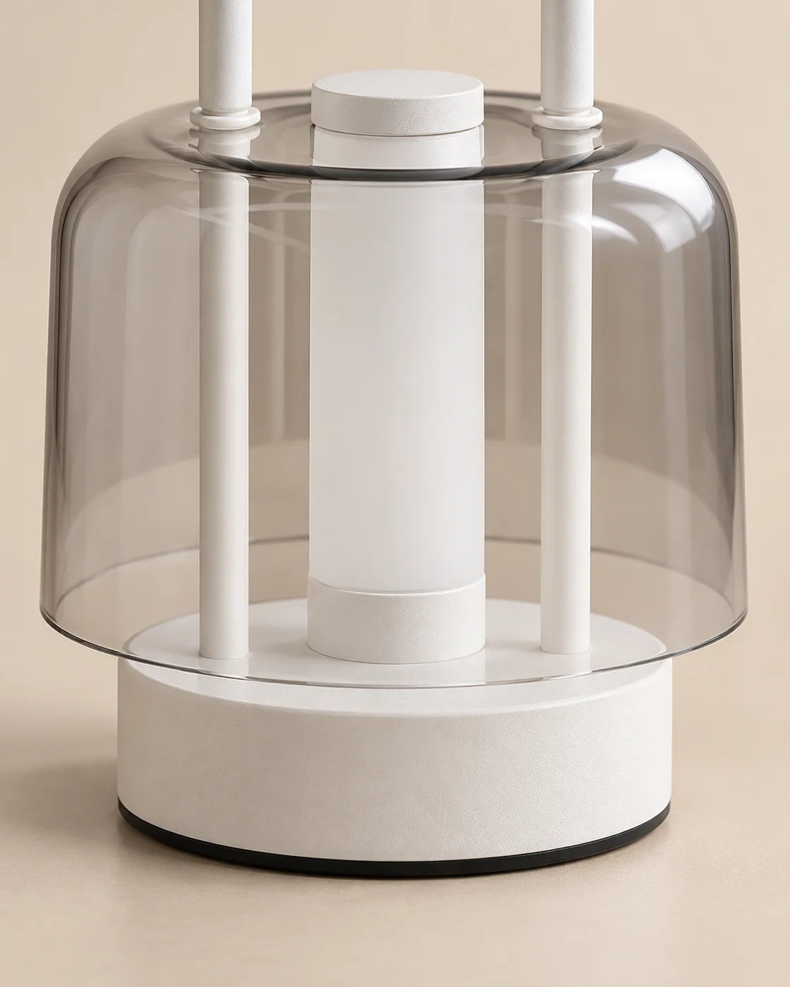 Lampe de chevet lanterne rechargeable blanche