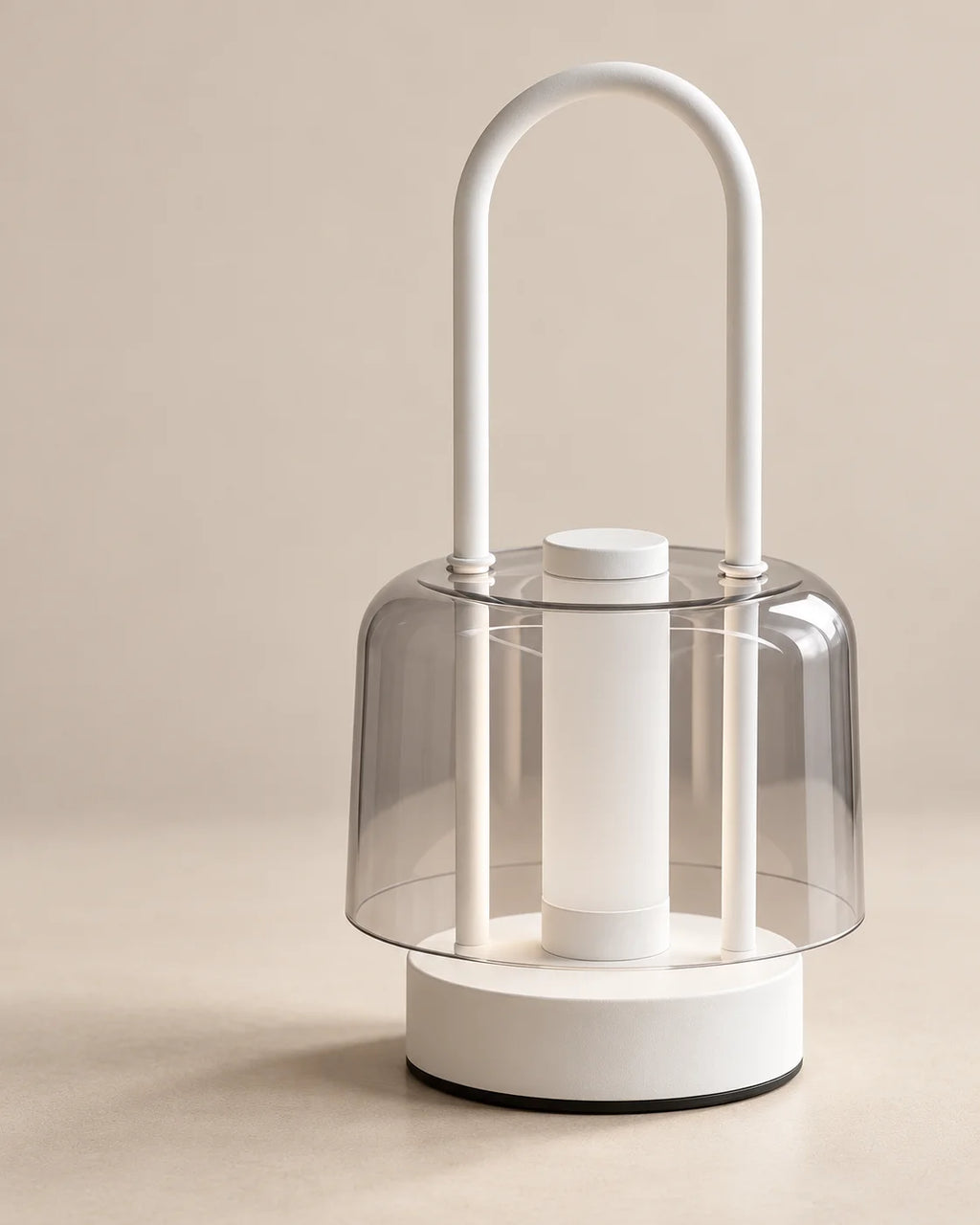 Lampe de chevet lanterne rechargeable blanche