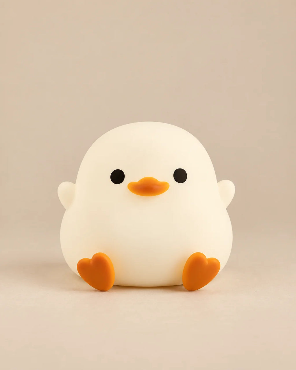 Lampe de chevet poussin blanche et jaune en silicone