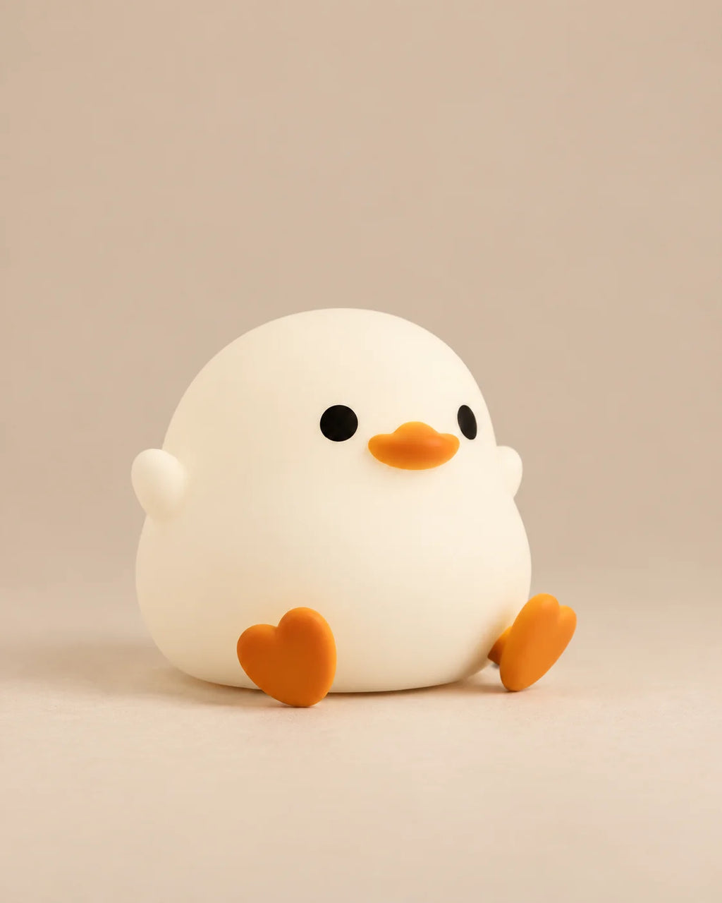 Lampe de chevet poussin blanche et jaune en silicone