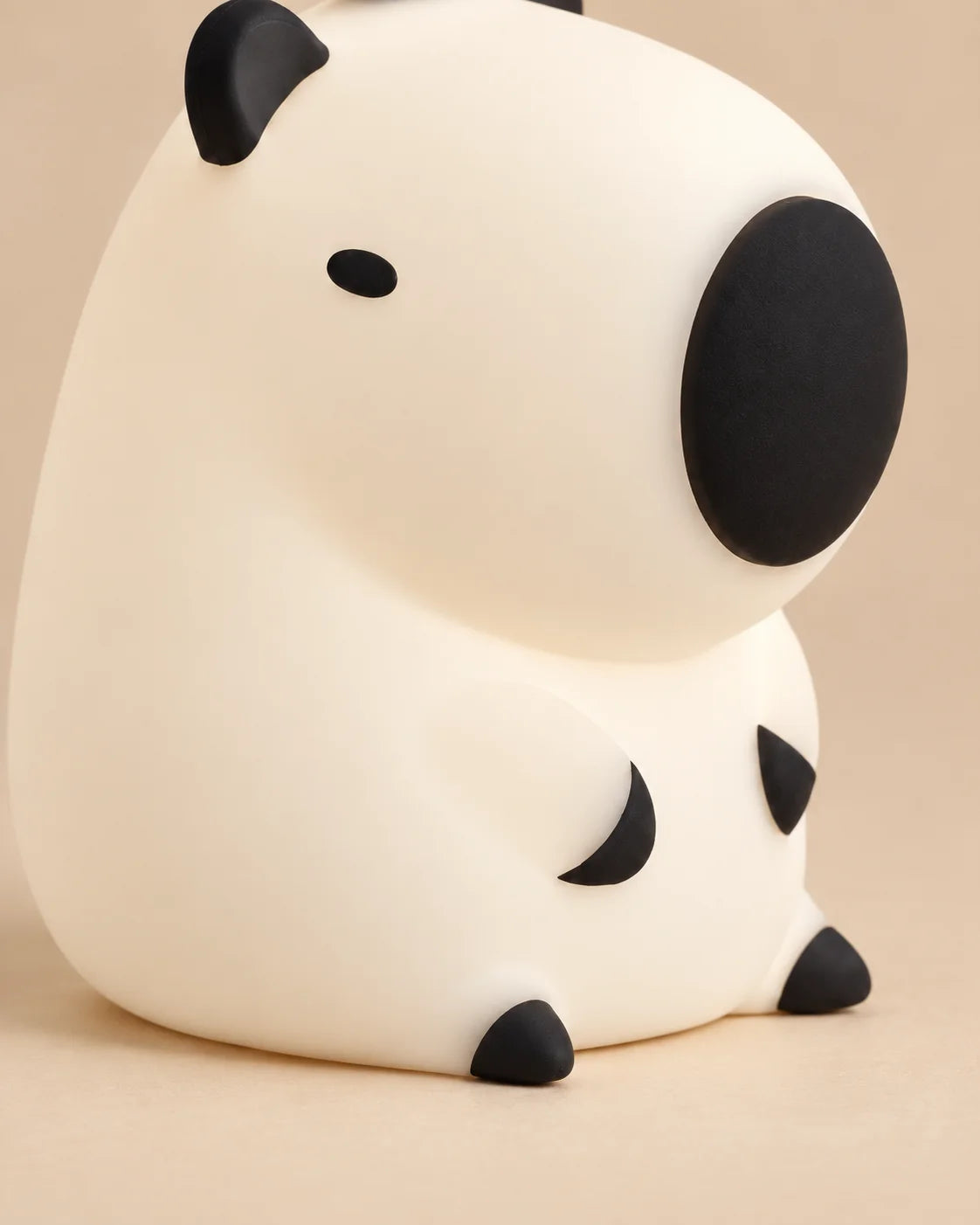 Lampe de chevet pour enfant en silicone tactile animal blanche
