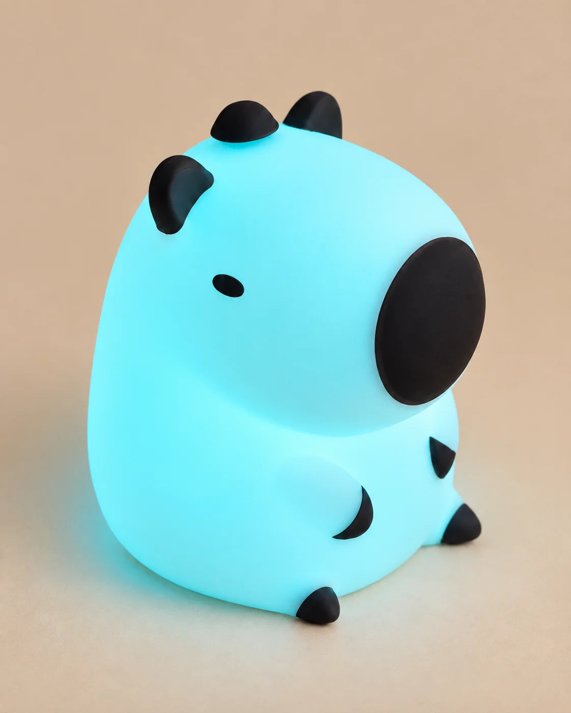 Lampe de chevet pour enfant en silicone tactile animal blanche