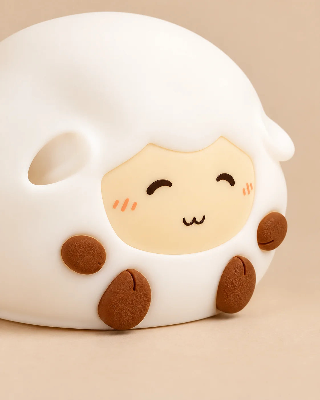 Lampe de chevet pour enfant mouton en silicone