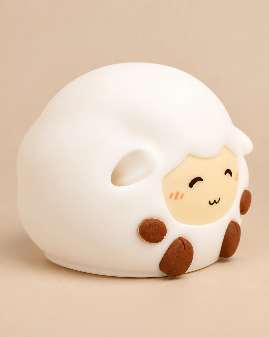 Lampe de chevet pour enfant mouton en silicone