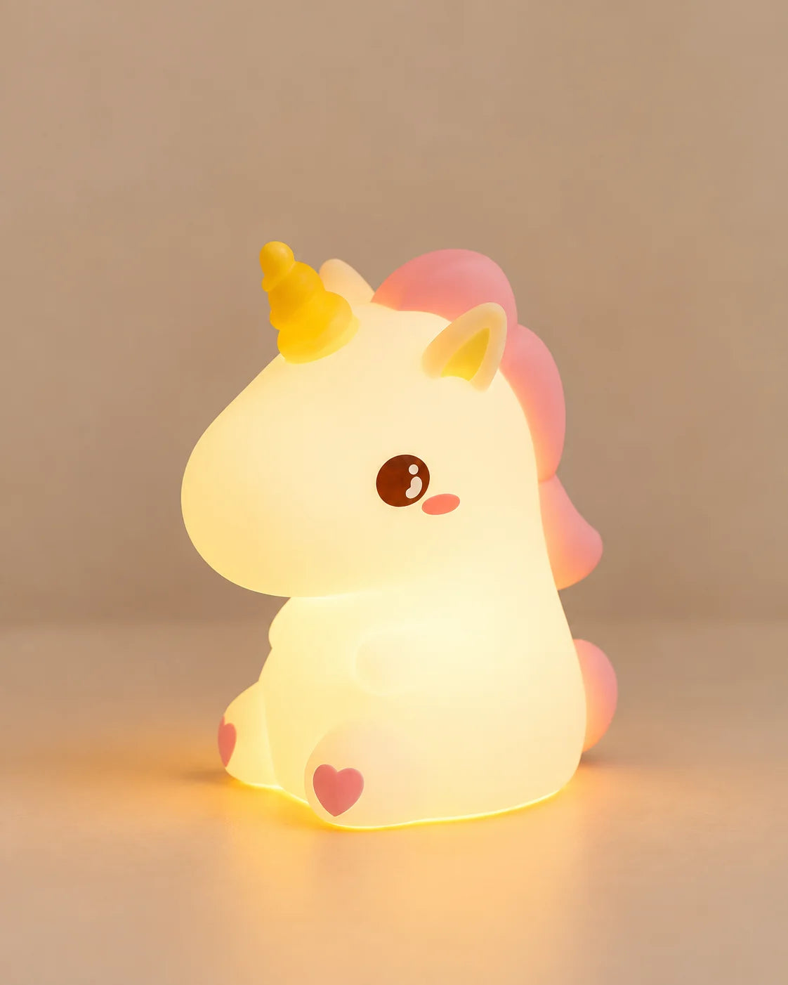 Lampe de chevet pour enfant licorne en silicone