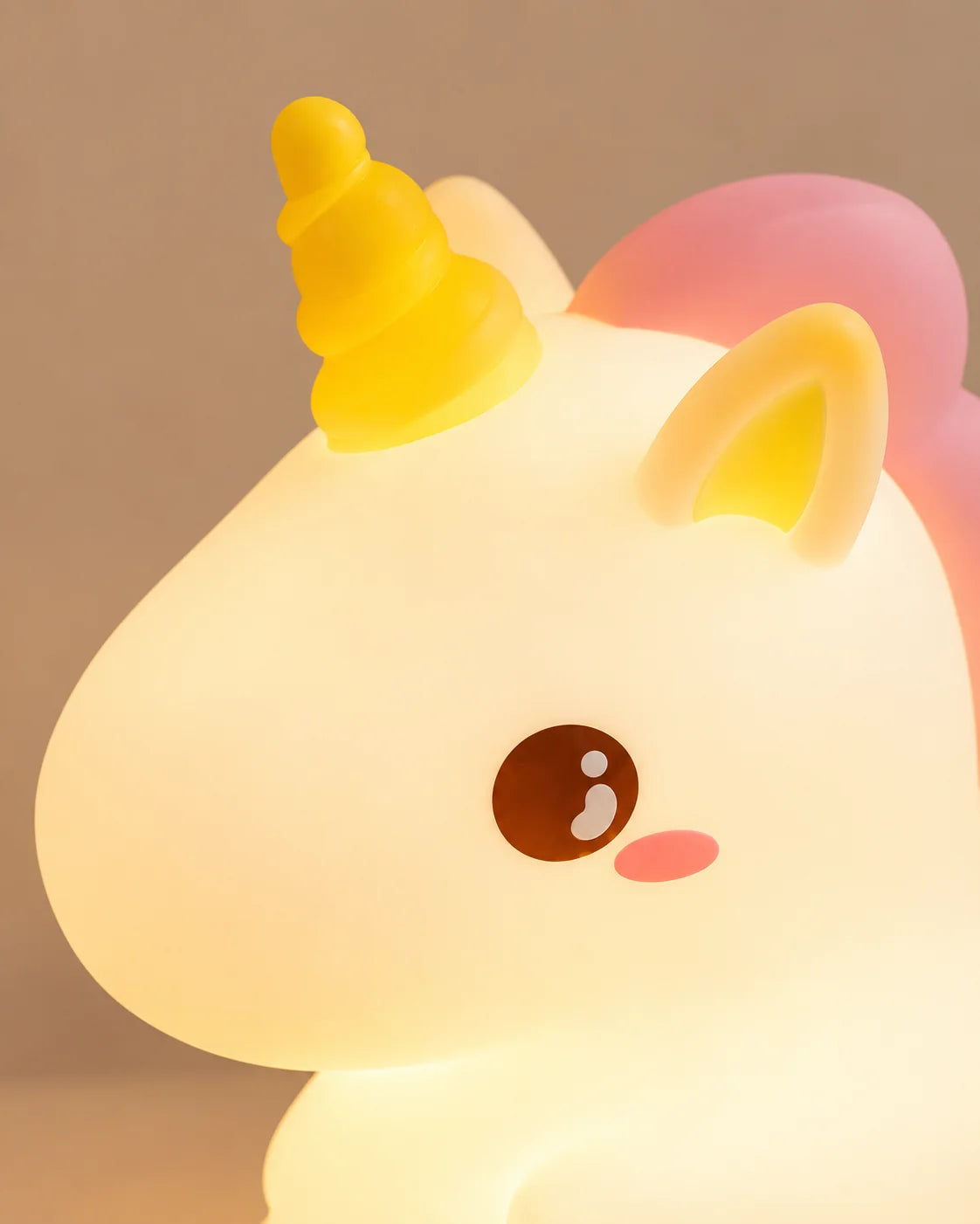 Lampe de chevet pour enfant licorne en silicone