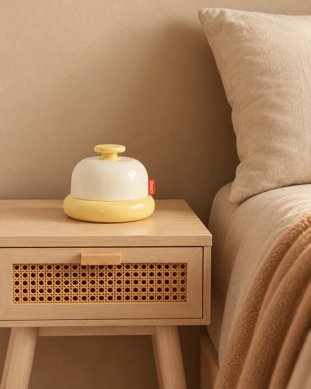 Lampe de chevet kawaii sonette jaune