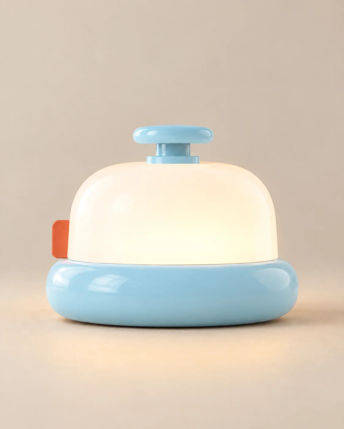 Lampe de chevet pour enfant kawaii sonnette bleu