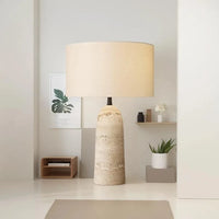 Lampe de Chevet Travertin Véritable