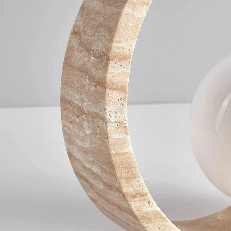 Lampe de Chevet Travertin Ronde