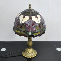 Lampe de chevet Tiffany tulipe en vitrail