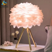 Lampe de chevet originale à Plume