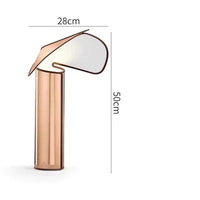 Lampe de chevet chapeau en métal design