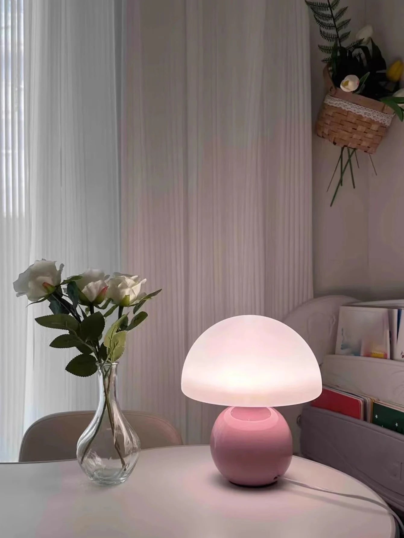 Lampe de chevet Rouge avec Batterie