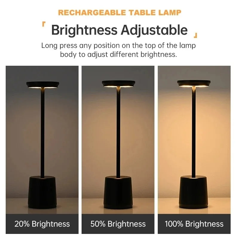 Lampe de Chevet Sans Fil Rechargeable