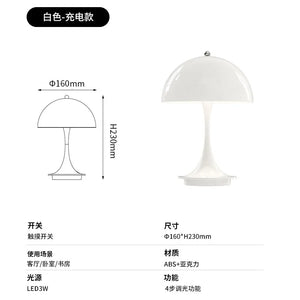 Lampe de chevet Panthella design danois