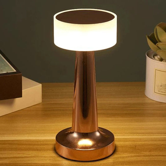 Petite Lampe de Chevet LED Métal Brossé