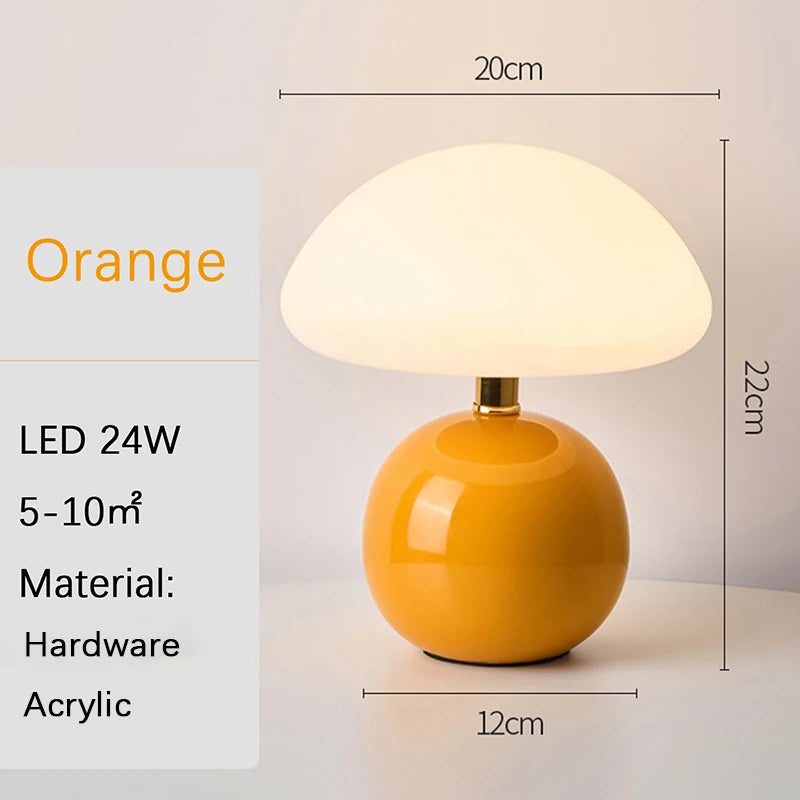 Lampe de chevet Rouge avec Batterie