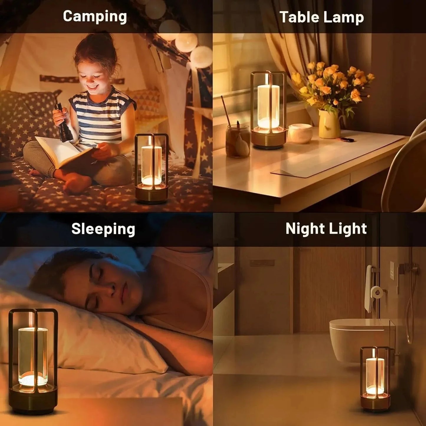 Lampe de chevet industrielle noir