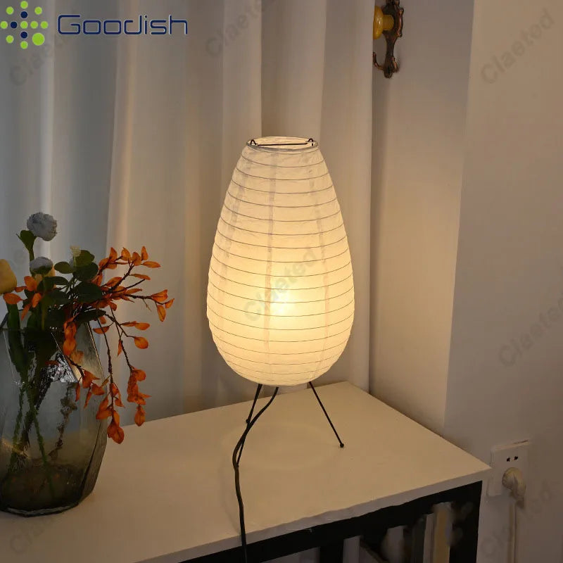 Lampe de chevet japonaise papier