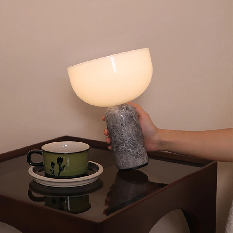 Lampe de chevet Marbre gris Scandinave