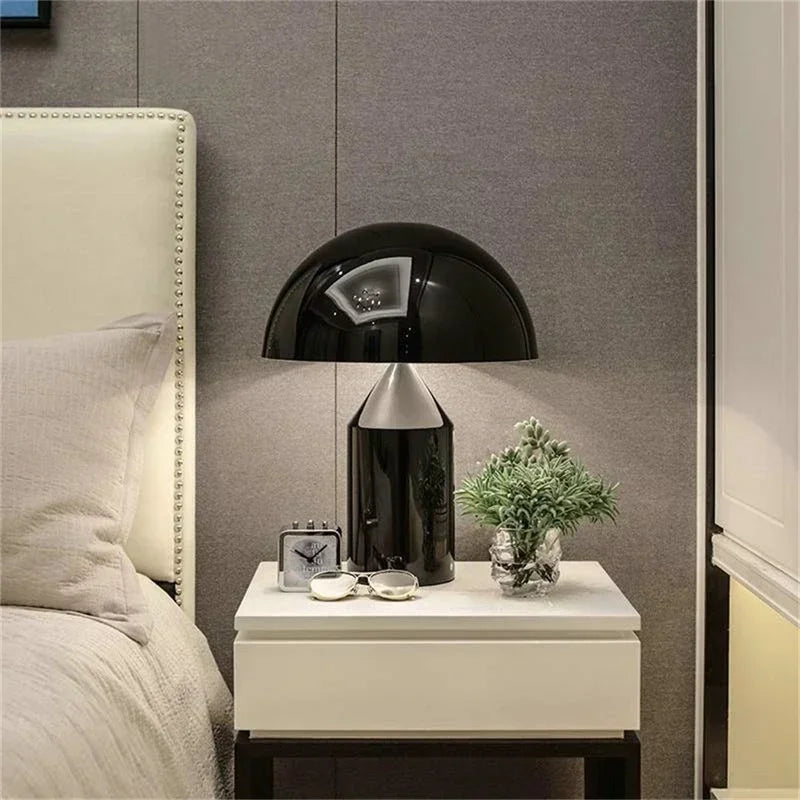 Lampe de chevet Champignon Noir
