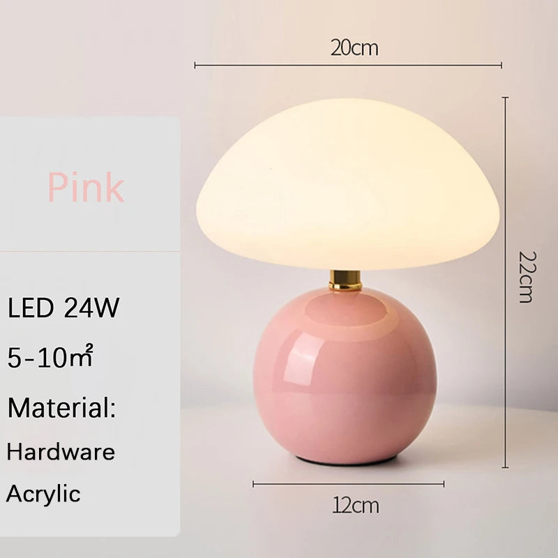 Lampe de chevet Rouge avec Batterie